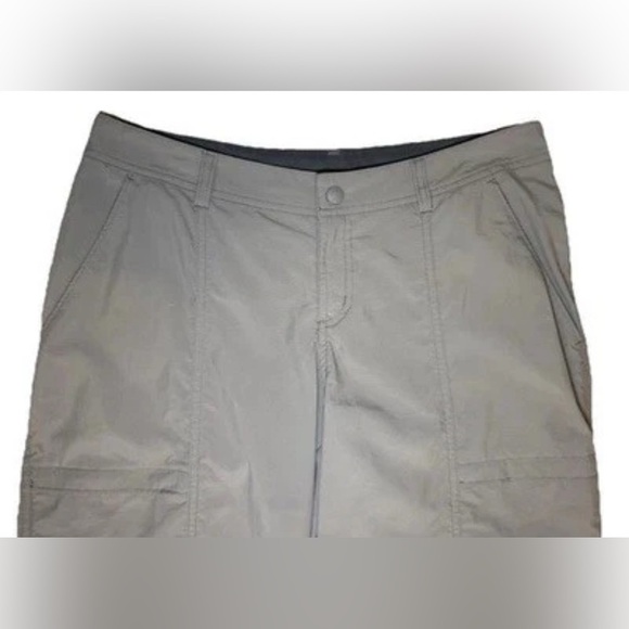 Exofficio Pants Womens 4 Gray Roll Up Capri Gorpcore Hiking Camping Performance - Picture 5 of 10